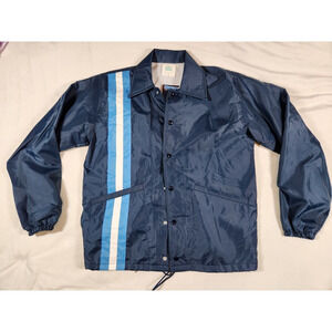 Sz S 70s/80s Windless Special Edition Vintage Windbreaker Deadstock Blue Button